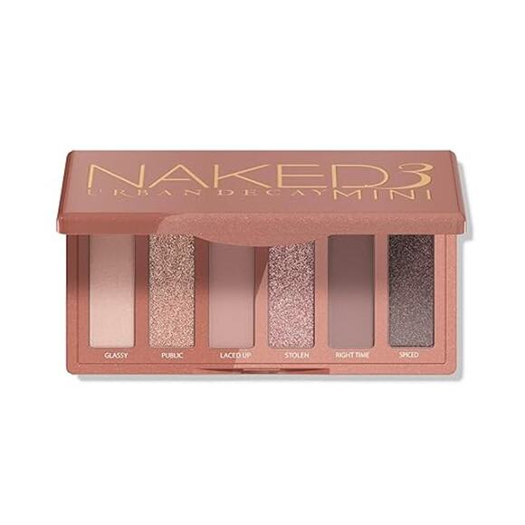 Urban Decay Naked 3 Mini Eyeshadow Palette Pink Neutral Matte Shimmers